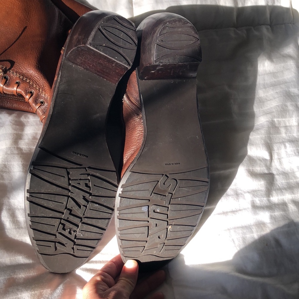 Stuart Weitzman Cognac Leather Boots - image 3